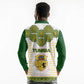 Tunisia Flag Long Sleeve Polo Shirt with National Crest and Emblem