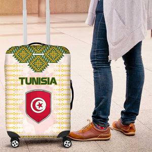 Tunisia Flag Luggage Cover with National Crest and Emblem