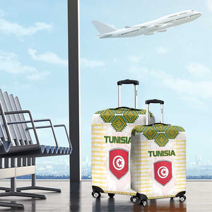 Tunisia Flag Luggage Cover with National Crest and Emblem