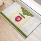 Tunisia Flag Rubber Doormat with National Crest and Emblem