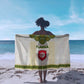 Tunisia Flag Sarong with National Crest and Emblem