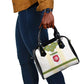 Tunisia Flag Shoulder Handbag with National Crest and Emblem