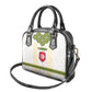 Tunisia Flag Shoulder Handbag with National Crest and Emblem