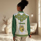 Tunisia Flag Women Casual Shirt with National Crest and Emblem