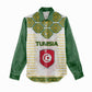 Tunisia Flag Women Casual Shirt with National Crest and Emblem