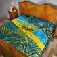 Rwanda Independence Day Quilt Tribal Geometric Pattern - National Coat Of Arms And Sunburst
