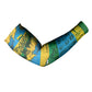 Rwanda Independence Day Arm Sleeves Distressed Grunge Flag Design - Broken Chains And 1962 Graphic