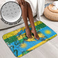 Rwanda Independence Day Bathroom Set Distressed Grunge Flag Design - Broken Chains And 1962 Graphic