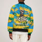 Rwanda Independence Day Bomber Jacket Distressed Grunge Flag Design - Broken Chains And 1962 Graphic
