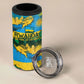Rwanda Independence Day 4 in 1 Can Cooler Tumbler Distressed Grunge Flag Design - Broken Chains And 1962 Graphic