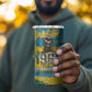 Rwanda Independence Day 4 in 1 Can Cooler Tumbler Distressed Grunge Flag Design - Broken Chains And 1962 Graphic