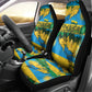 Rwanda Independence Day Car Seat Cover Distressed Grunge Flag Design - Broken Chains And 1962 Graphic