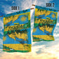 Rwanda Independence Day Garden Flag Distressed Grunge Flag Design - Broken Chains And 1962 Graphic