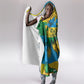 Rwanda Independence Day Hooded Blanket Distressed Grunge Flag Design - Broken Chains And 1962 Graphic