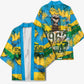 Rwanda Independence Day Kimono Distressed Grunge Flag Design - Broken Chains And 1962 Graphic