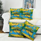 Rwanda Independence Day Pillow Cover Distressed Grunge Flag Design - Broken Chains And 1962 Graphic