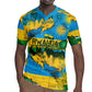 Rwanda Independence Day Rugby Jersey Distressed Grunge Flag Design - Broken Chains And 1962 Graphic
