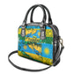 Rwanda Independence Day Shoulder Handbag Distressed Grunge Flag Design - Broken Chains And 1962 Graphic