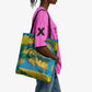 Rwanda Independence Day Tote Bag Distressed Grunge Flag Design - Broken Chains And 1962 Graphic