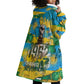 Rwanda Independence Day Wearable Blanket Hoodie Distressed Grunge Flag Design - Broken Chains And 1962 Graphic