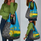 Rwanda Independence Day Unite Paix Progres Grocery Bag African Geometric Pattern - Power Fist And Coffee Branch Art
