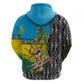 Rwanda Independence Day Unite Paix Progres Hoodie African Geometric Pattern - Power Fist And Coffee Branch Art