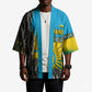 Rwanda Independence Day Unite Paix Progres Kimono African Geometric Pattern - Power Fist And Coffee Branch Art