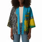 Rwanda Independence Day Unite Paix Progres Kimono African Geometric Pattern - Power Fist And Coffee Branch Art