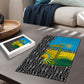 Rwanda Independence Day Unite Paix Progres Puzzle African Geometric Pattern - Power Fist And Coffee Branch Art