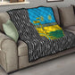 Rwanda Independence Day Unite Paix Progres Quilt African Geometric Pattern - Power Fist And Coffee Branch Art