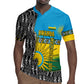 Rwanda Independence Day Unite Paix Progres Rugby Jersey African Geometric Pattern - Power Fist And Coffee Branch Art