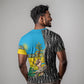 Rwanda Independence Day Unite Paix Progres T shirt African Geometric Pattern - Power Fist And Coffee Branch Art