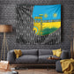 Rwanda Independence Day Unite Paix Progres Tapestry African Geometric Pattern - Power Fist And Coffee Branch Art