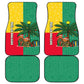 Benin Christmas Car Mats Palm Tree Dolls and Red Yellow Green Festive - African Pride