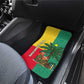 Benin Christmas Car Mats Palm Tree Dolls and Red Yellow Green Festive - African Pride