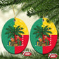 Benin Christmas Ceramic Ornament Palm Tree Dolls and Red Yellow Green Festive - African Pride