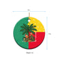 Benin Christmas Ceramic Ornament Palm Tree Dolls and Red Yellow Green Festive - African Pride