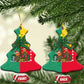 Benin Christmas Ceramic Ornament Palm Tree Dolls and Red Yellow Green Festive - African Pride