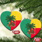 Benin Christmas Ceramic Ornament Palm Tree Dolls and Red Yellow Green Festive - African Pride