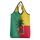 Benin Christmas Grocery Bag Palm Tree Dolls and Red Yellow Green Festive - African Pride