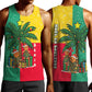 Benin Christmas Men Tank Top Palm Tree Dolls and Red Yellow Green Festive - African Pride