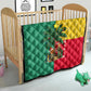 Benin Christmas Quilt Palm Tree Dolls and Red Yellow Green Festive - African Pride