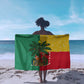 Benin Christmas Sarong Palm Tree Dolls and Red Yellow Green Festive - African Pride