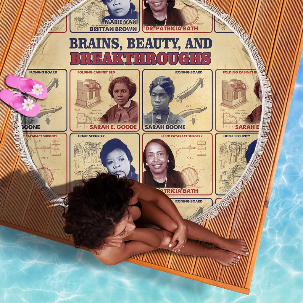 Brains Beauty And Breakthroughs Beach Blanket Trailblazing Black Women Inventors and Innovators - African Pride