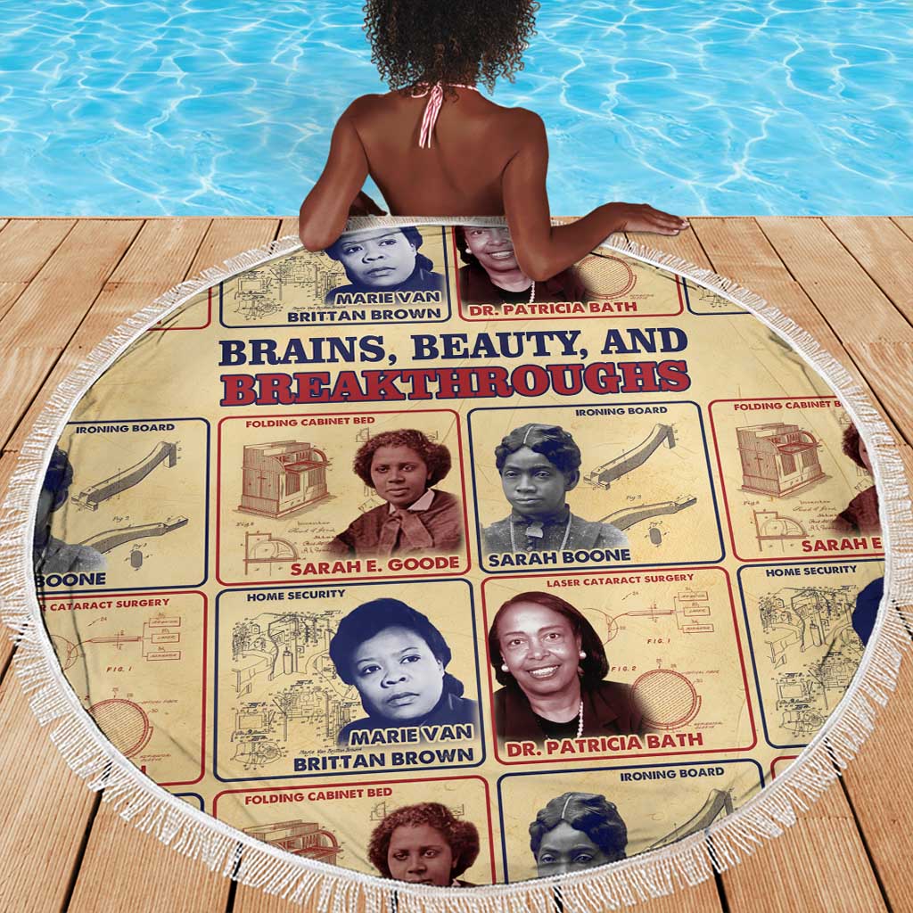 Brains Beauty And Breakthroughs Beach Blanket Trailblazing Black Women Inventors and Innovators - African Pride