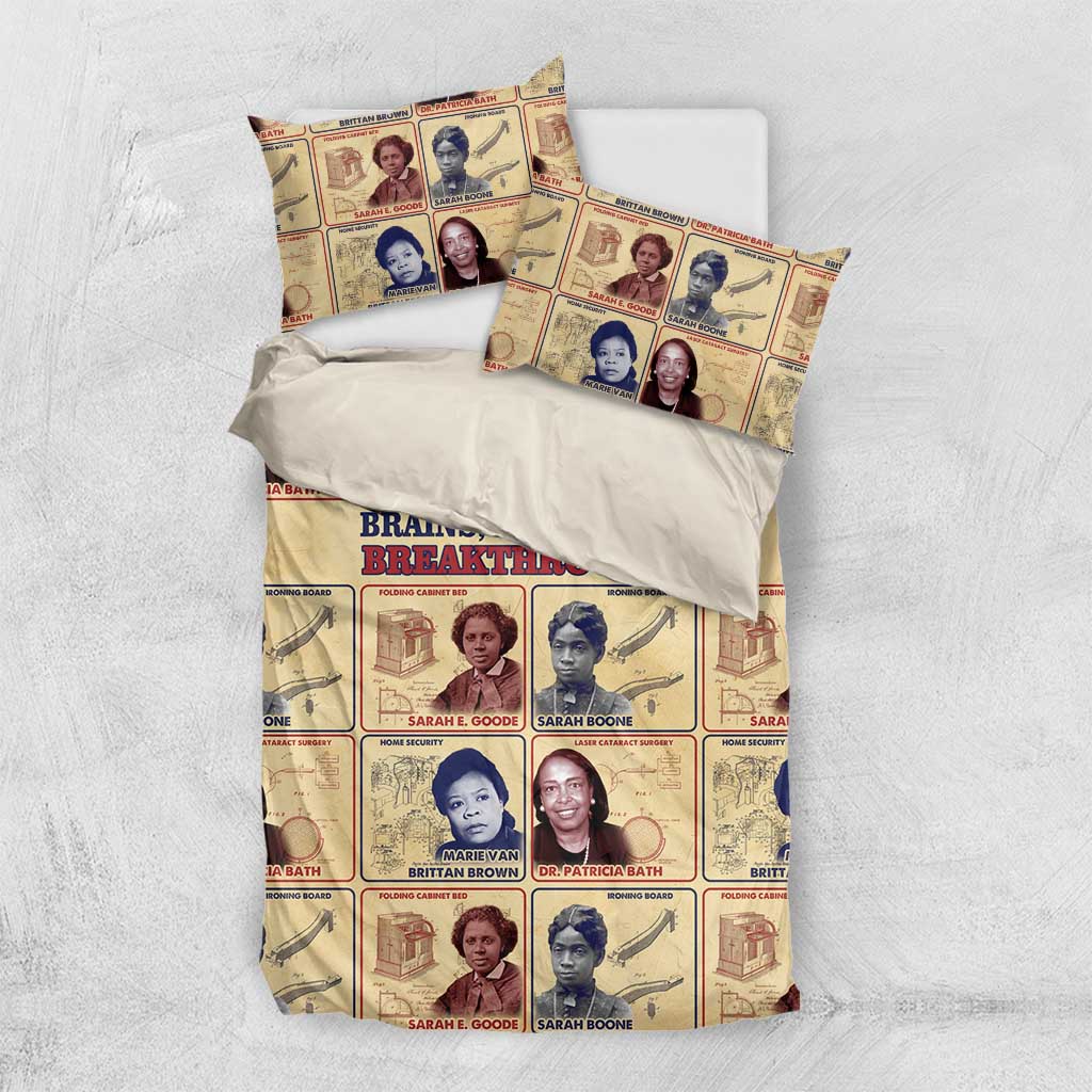 Brains Beauty And Breakthroughs Bedding Set Trailblazing Black Women Inventors and Innovators - African Pride