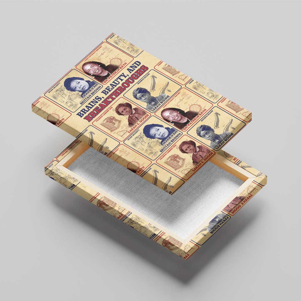 Brains Beauty And Breakthroughs Canvas Wall Art Trailblazing Black Women Inventors and Innovators - African Pride
