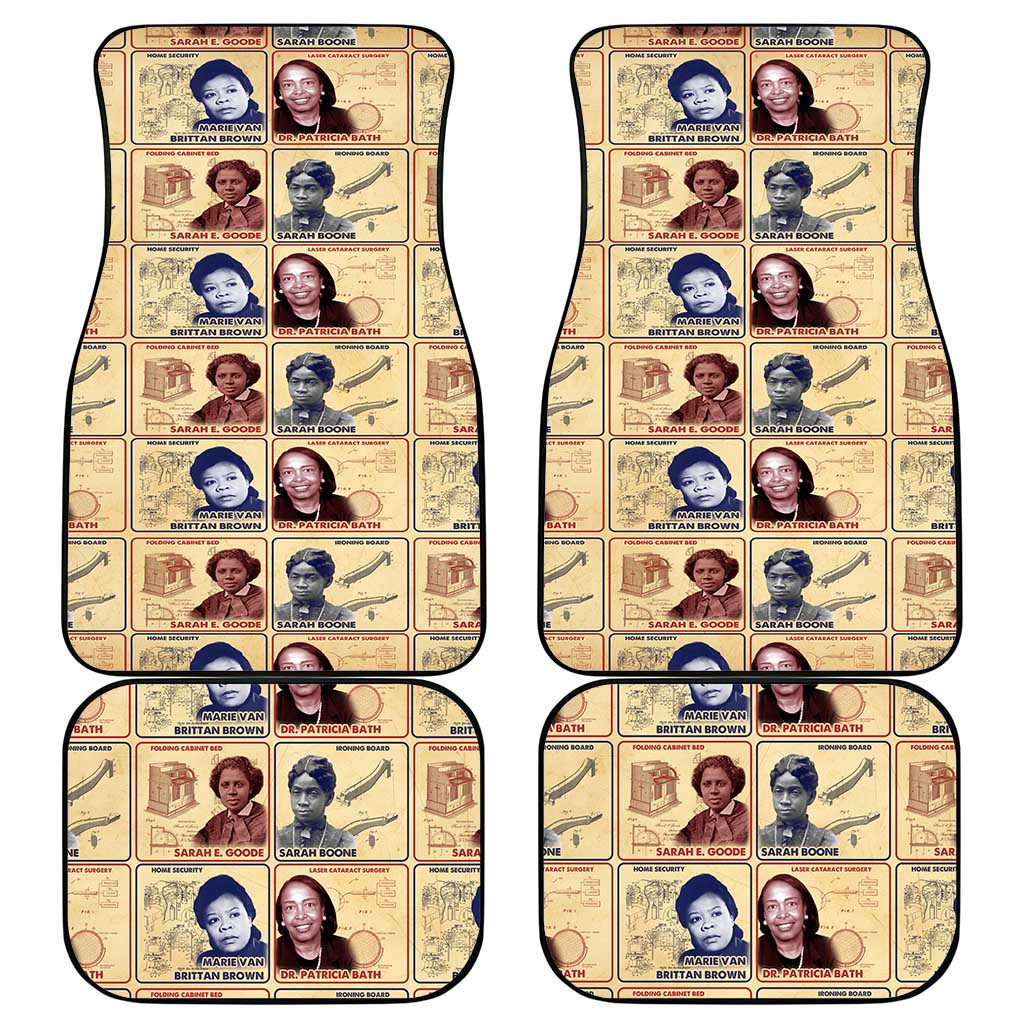 Brains Beauty And Breakthroughs Car Mats Trailblazing Black Women Inventors and Innovators - African Pride