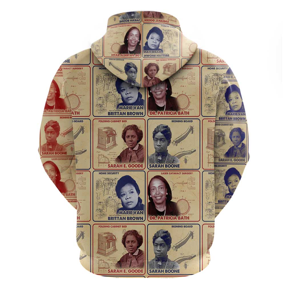 Brains Beauty And Breakthroughs Hoodie Trailblazing Black Women Inventors and Innovators - African Pride