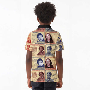 Brains Beauty And Breakthroughs Kid Polo Shirt Trailblazing Black Women Inventors and Innovators - African Pride